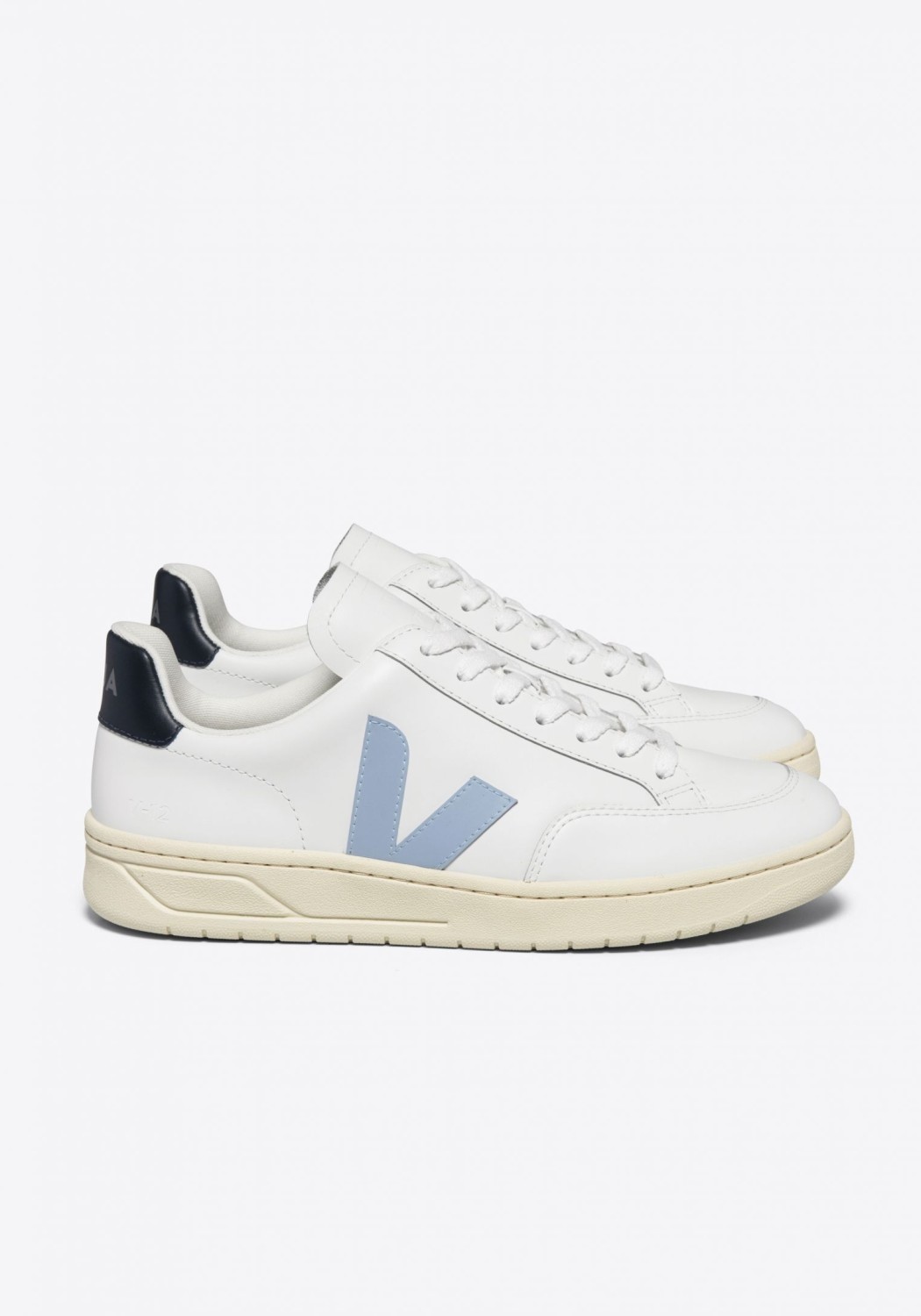 Veja Sneaker V-12 Leather Extra White Steel Nautico