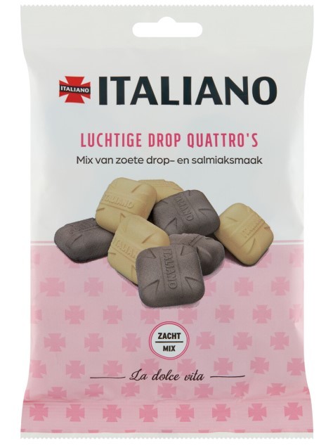Italiano Luchtige Drop Quattro's 140G