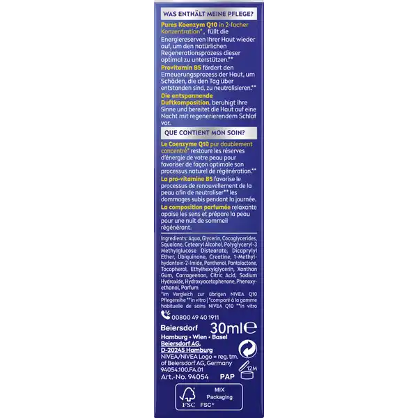Q10 Anti Falten Power Multi regenerierendes Nacht Serum
