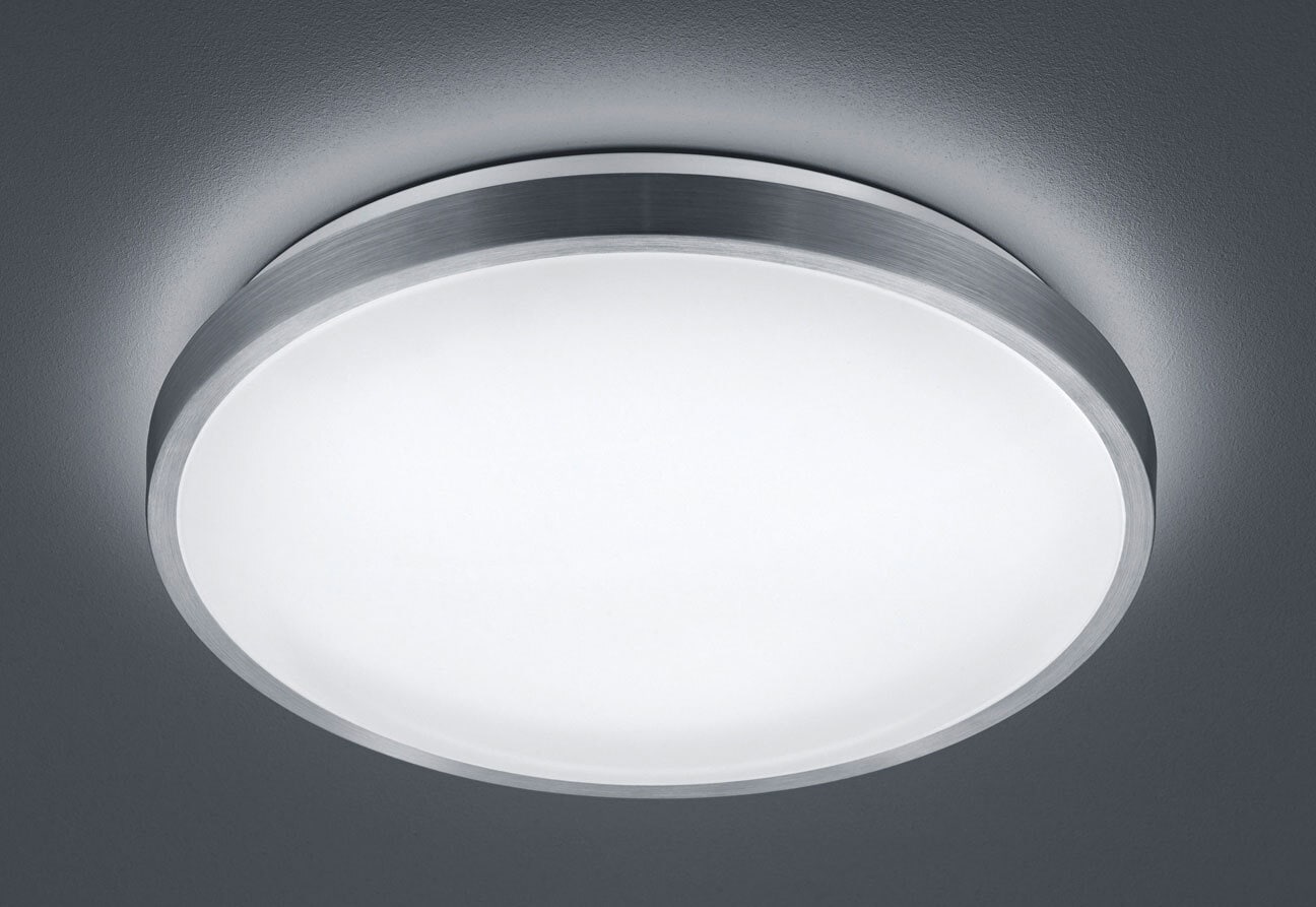 RL LED Deckenlampe IZAR 38 cm silberfarbig /weiß