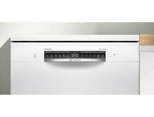 BOSCH - Lave vaisselle 60 cm SMS4HMW08E, Série 4, Option Séchage Extra, Silence