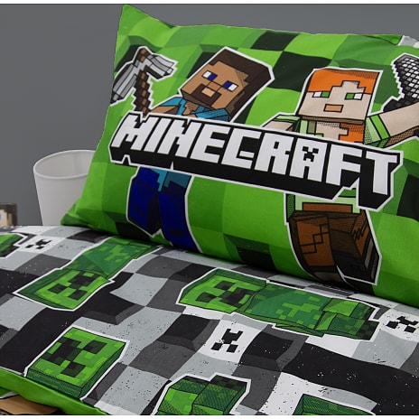Minecraft Sengetøj - grøn