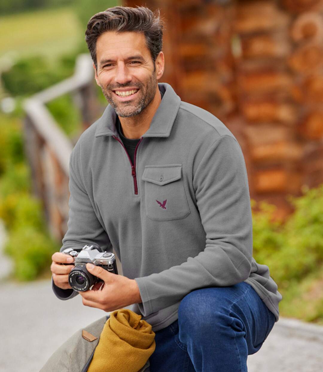 Pull Zippé Micropolaire