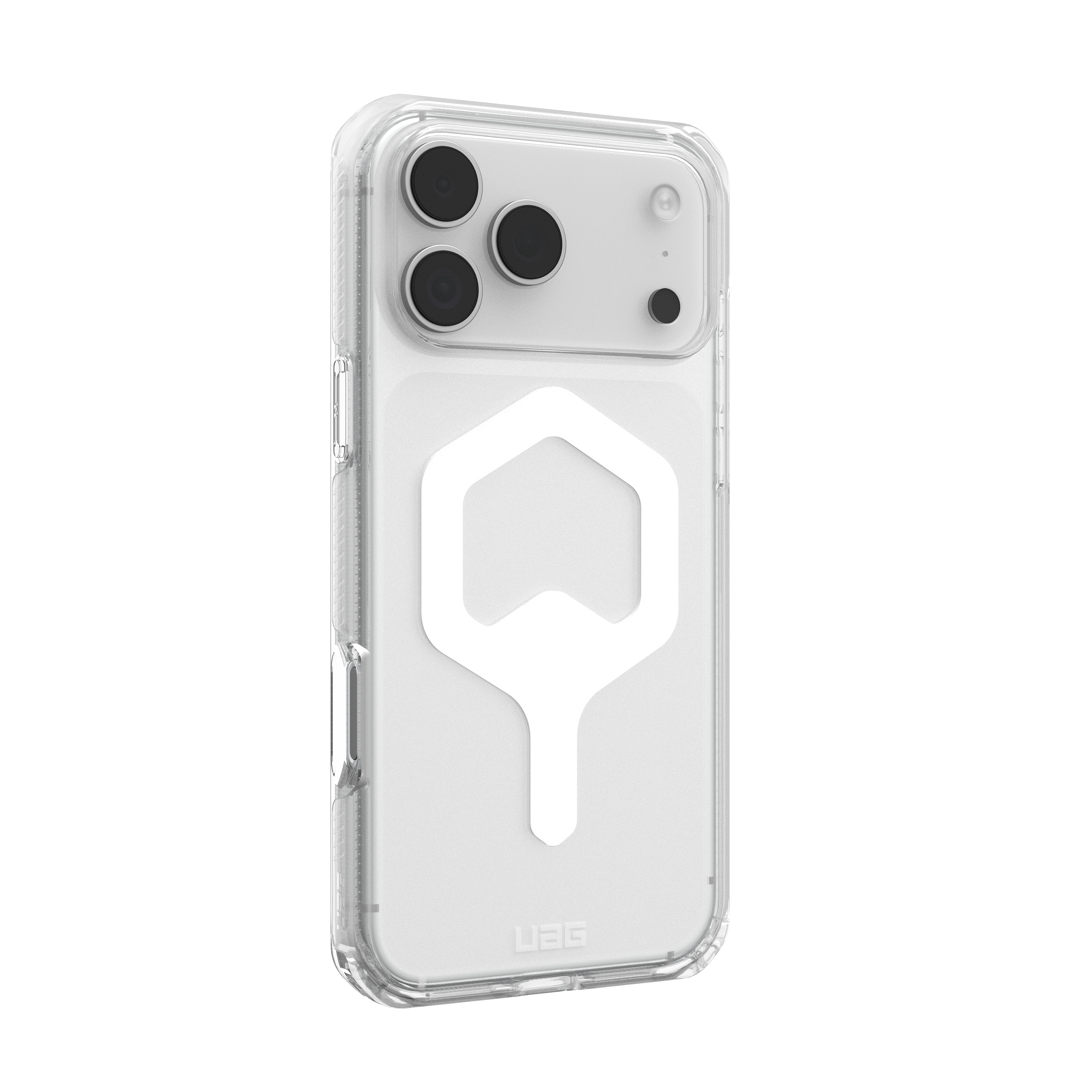 iPhone 17 Pro Max MagSafe Hybrid Schutzhülle Plyo (114530114341) - Ice (Weiss / Transparent)