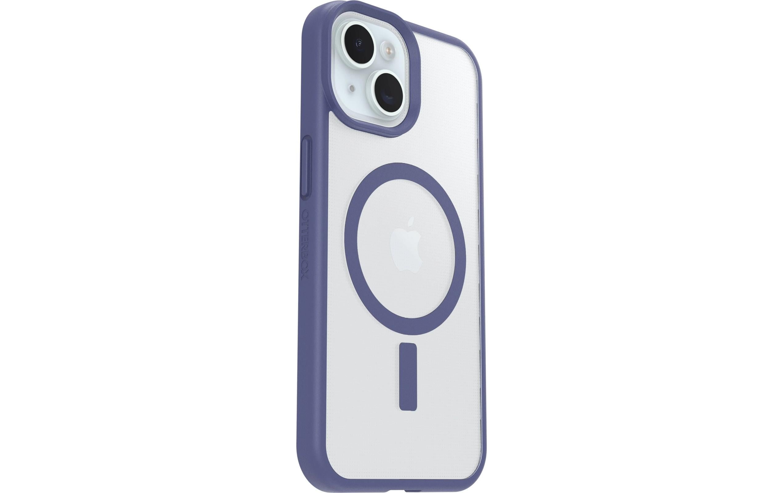 Back Cover React Transparent/ViolettSchutzhülle für das Apple iPhone 13/iPhone 14/iPhone 15/iPhone 16e mit MagSafe Lademöglichkeit