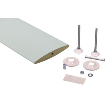 Roomdivider ellips lamellen wit 18x240 cm