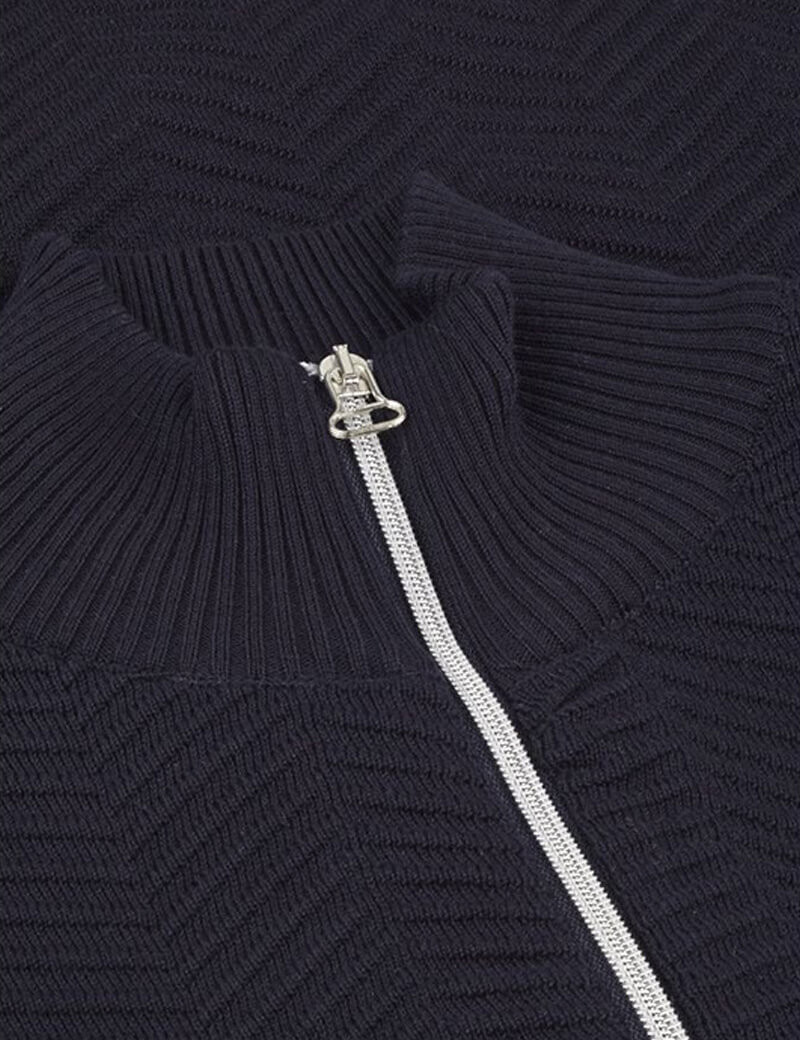 KRONSTADT GILET HOMME CARLO ZIP NAVY