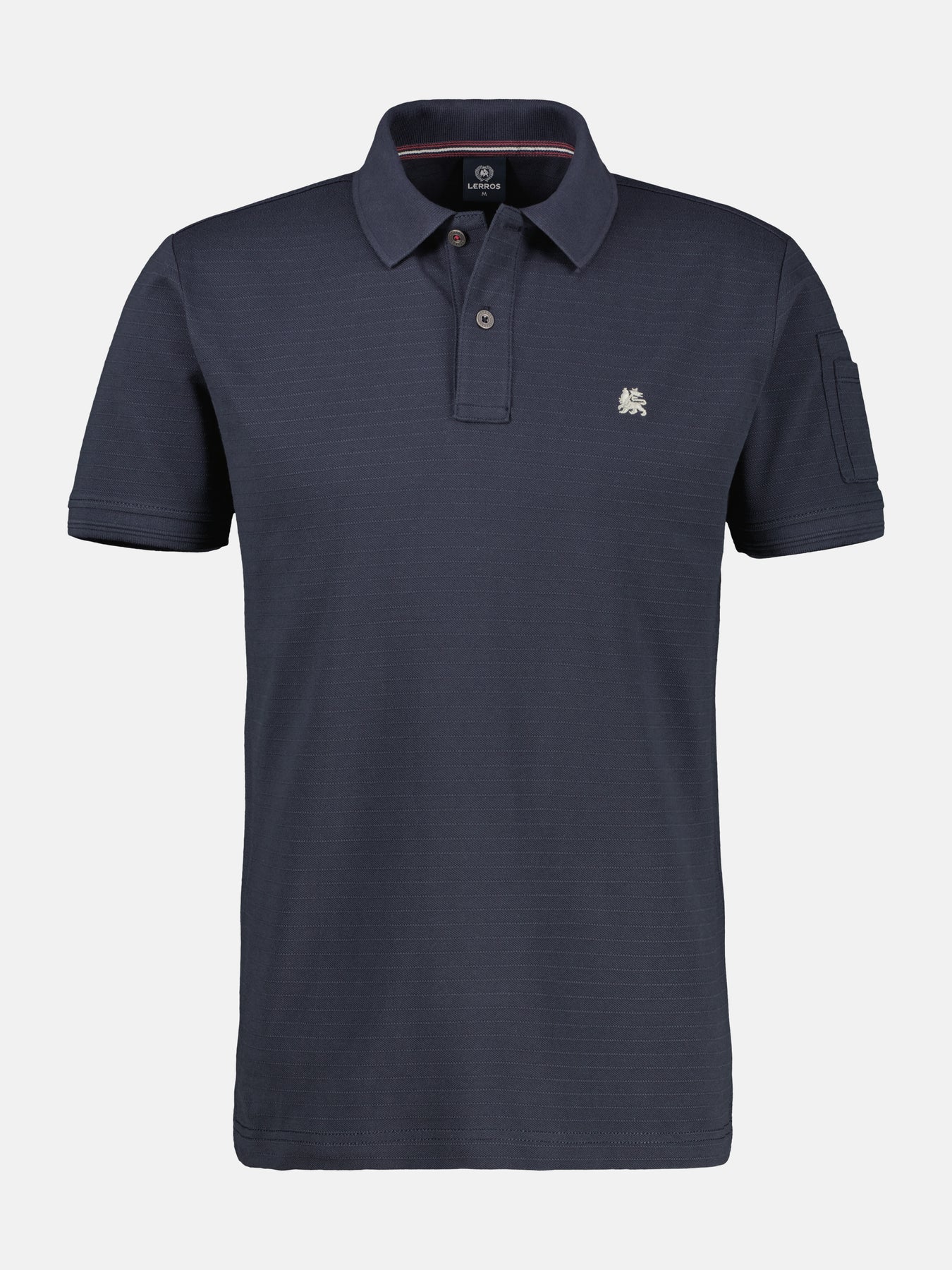 Herren Poloshirt, tonal gestreift
