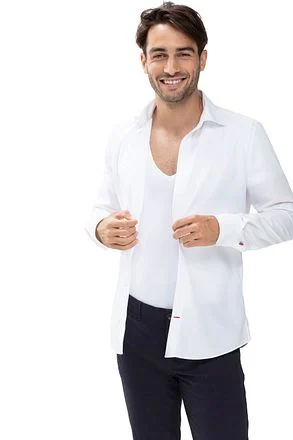Mey Dry Cotton V-hals T-shirt Wit 46038 kopen