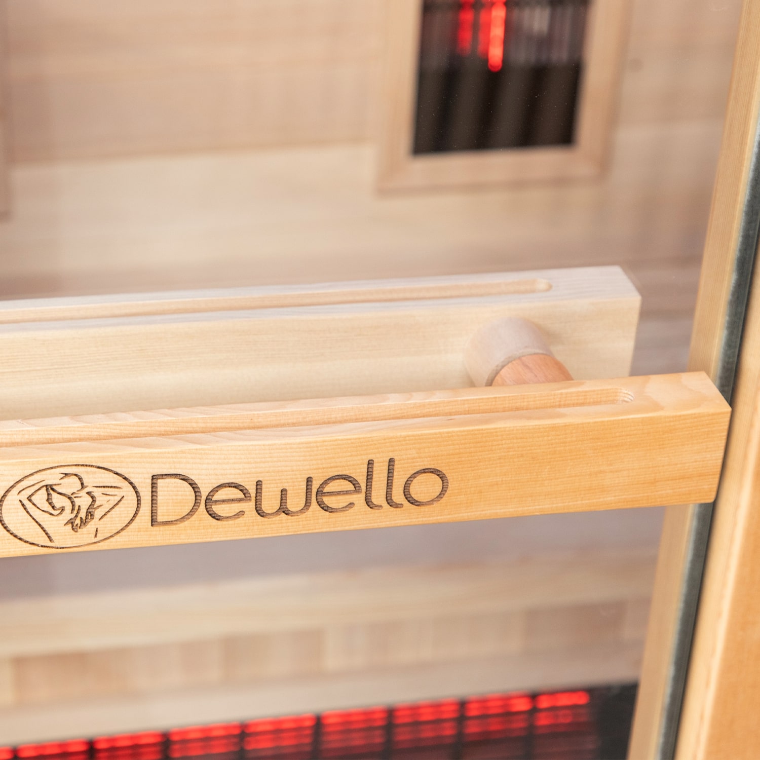 Dewello Infrarotkabine Infrarotsauna MELVILLE 130cm x 105cm