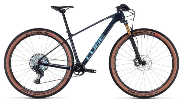 VTT Semi-Rigide Cube Elite C:68X SLT Sram XX1 Eagle AXS 12V 29'' Bleu Liquid