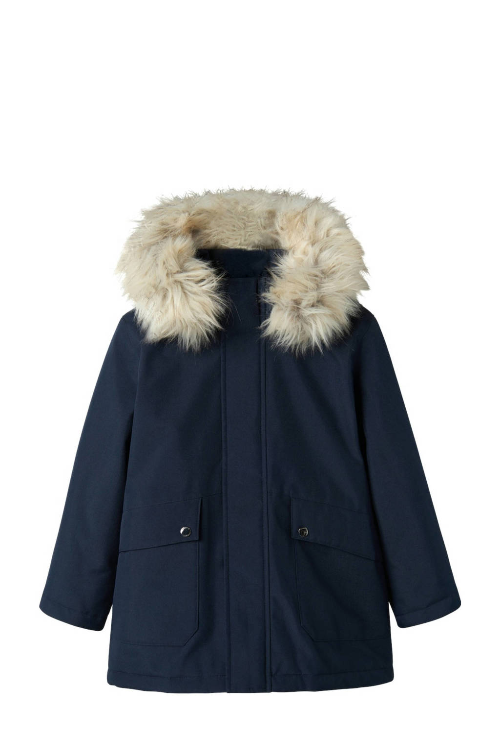 NAME IT gewatteerde winterjas NKMMILLO donkerblauw