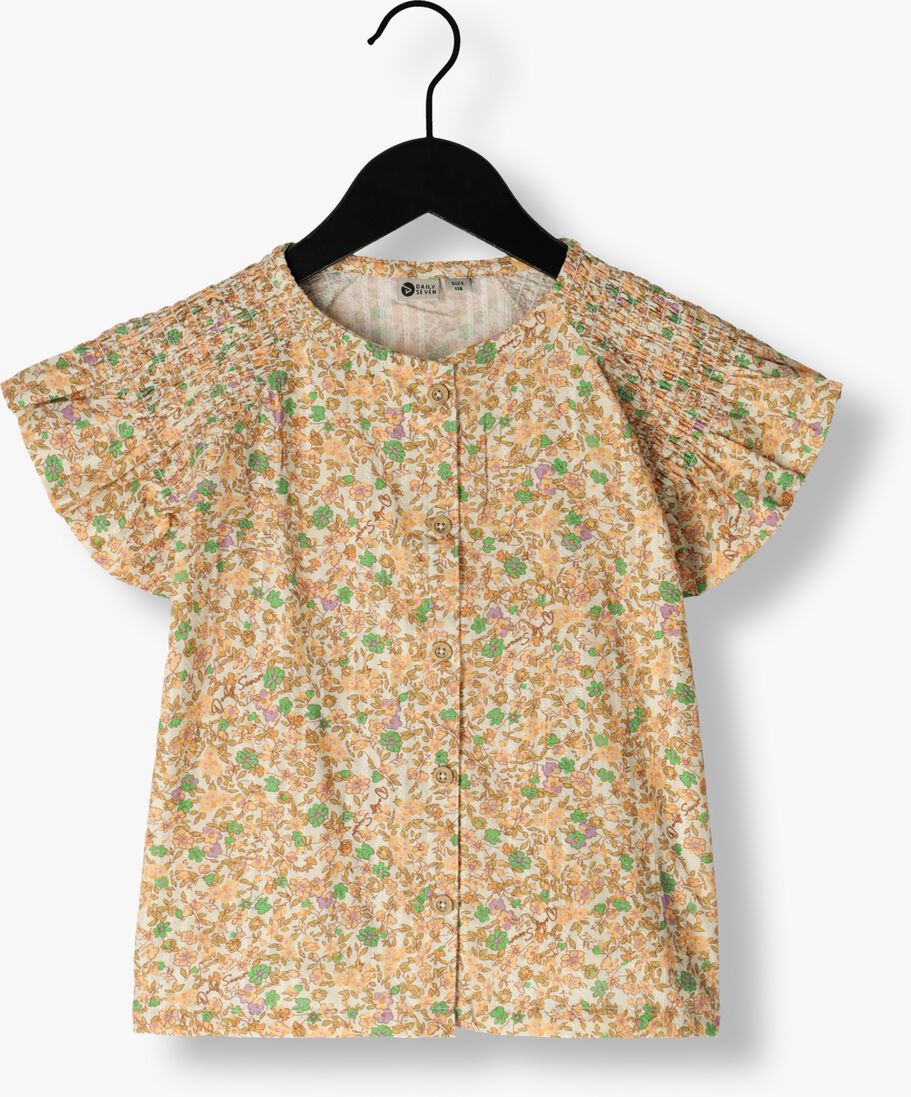 DAILY7 zand daily7 blouse short sleeve flower