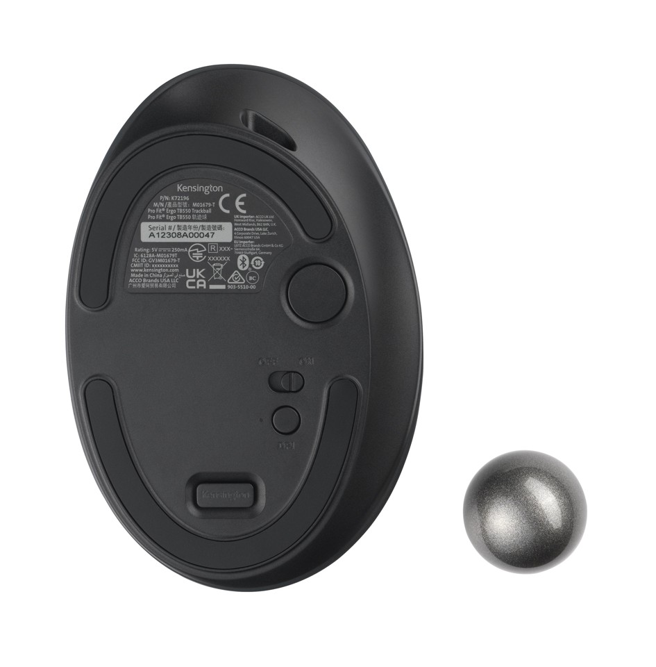 Kensington - ProFit Ergo TB550 Trackball Wireless - Sort
