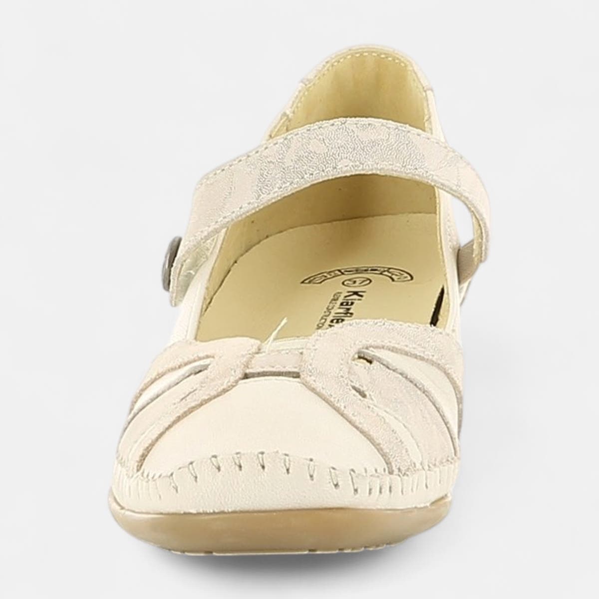 Escarpins pieds sensibles Femme en cuir beige