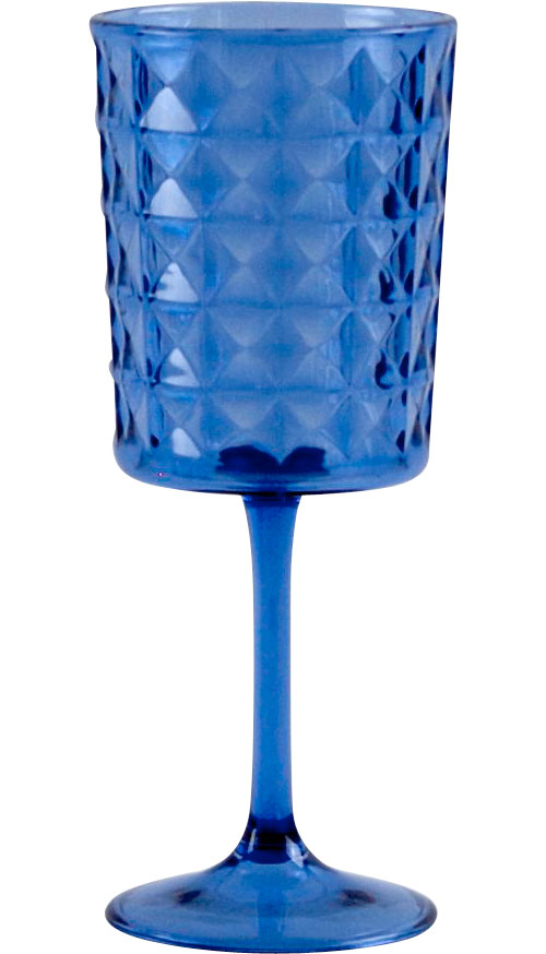Gimex Kunststoff Weinglas Stone Line Azur 400 ml