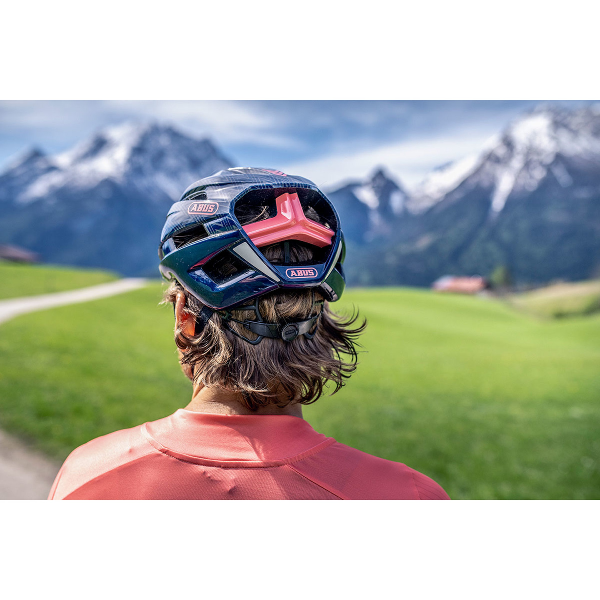 Abus StormChaser Race Fietshelm Zigzag Blauw/Grijs