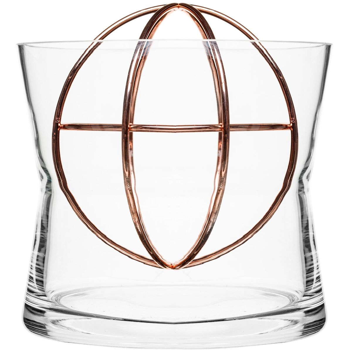 Sphere vase, large, rustfritt stål, kobberbelagt
