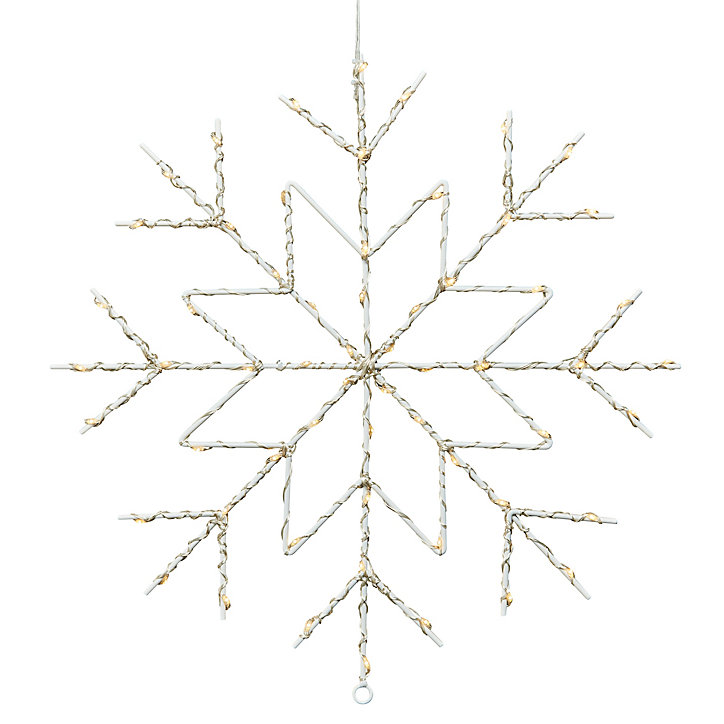 Flocon de neige lumineux blanc / chaud pour intérieur/extérieur 60 LED