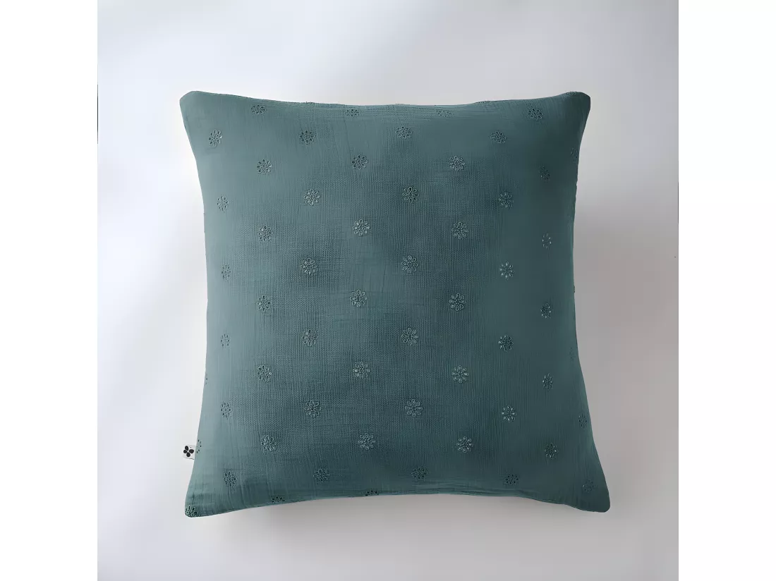 Taie d'oreiller Brodée Déco