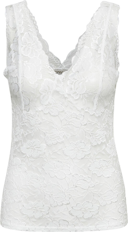Cream Glaze Long Top Optical white