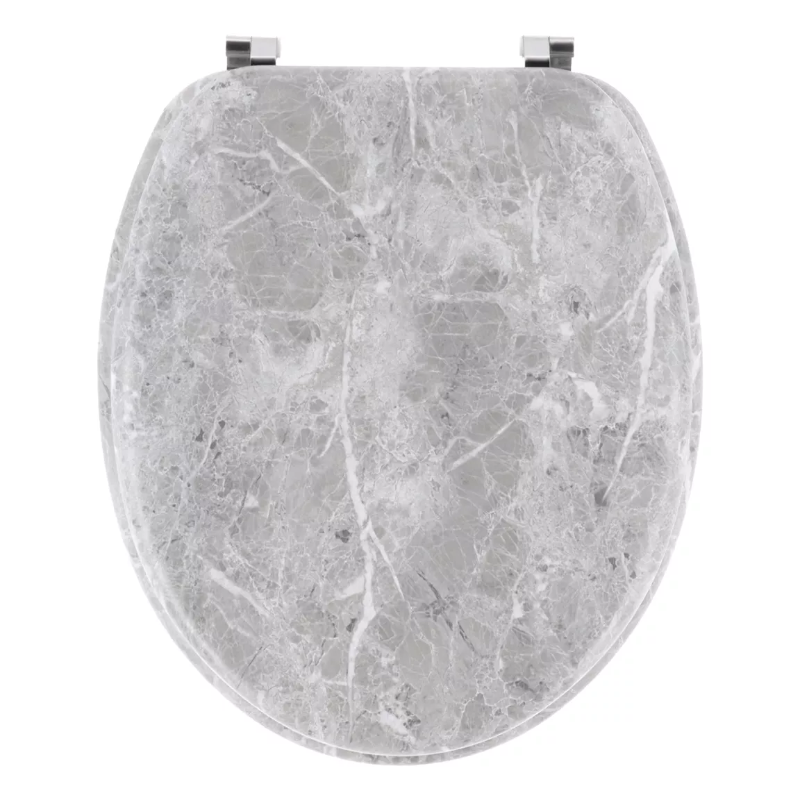 Abattant WC 18 pouces MDF Façon Marbre Gris