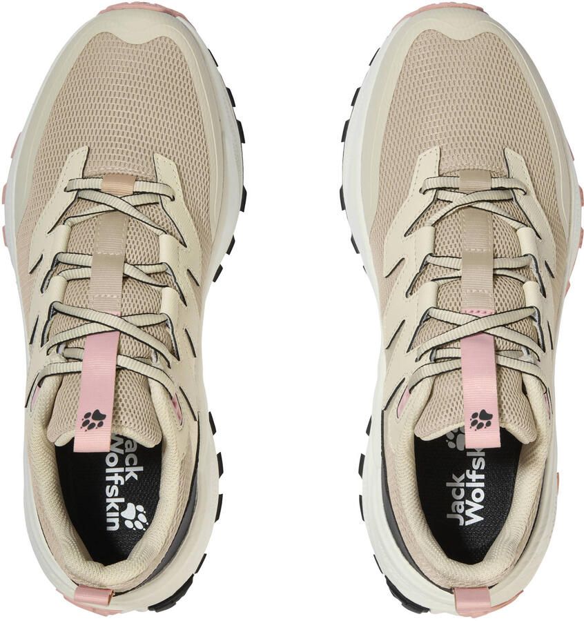Jack Wolfskin PS Trail Low mesh outdoor schoenen lichtgeel roze