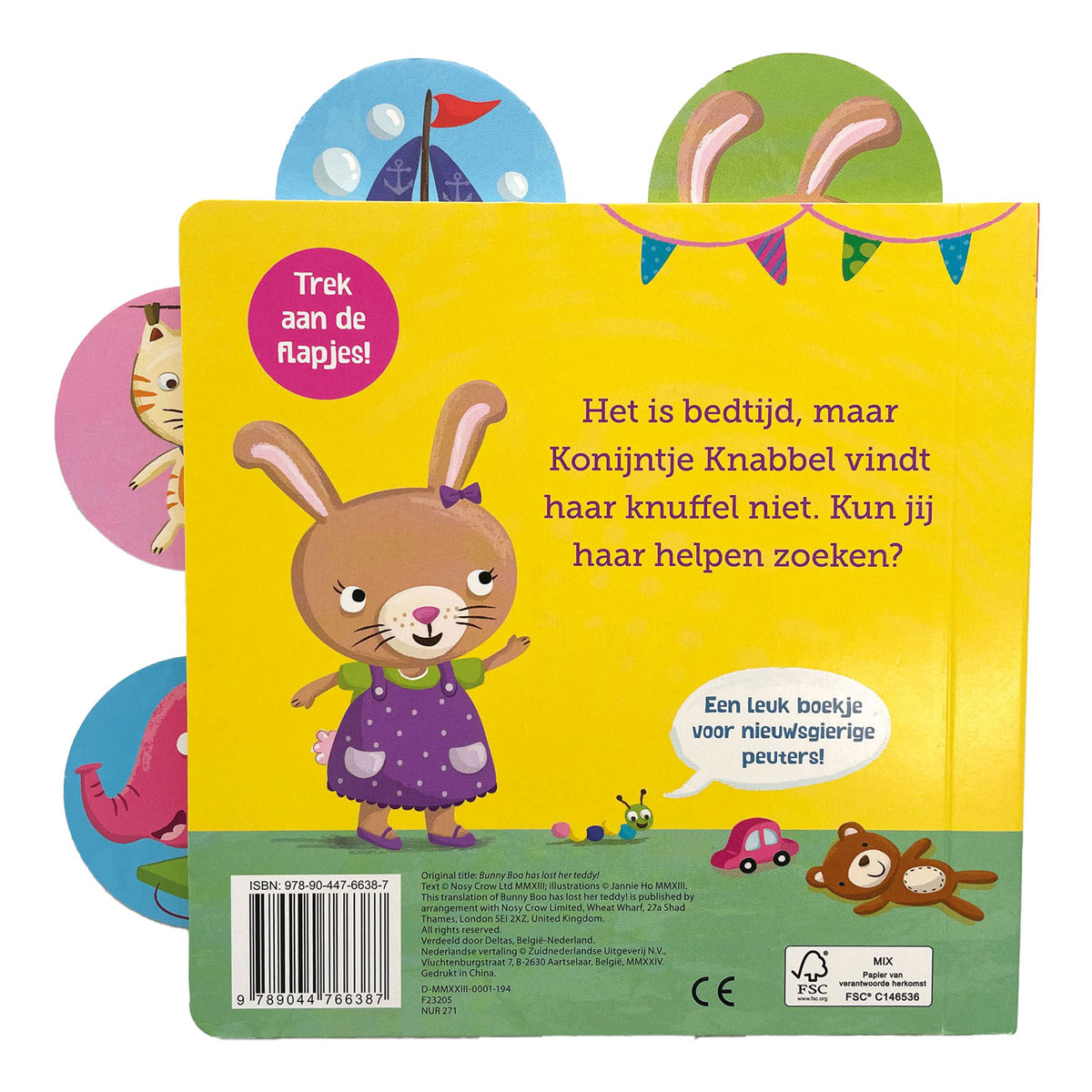 Konijntje Knabbel Zoekt Haar Knuffel Kartonboek