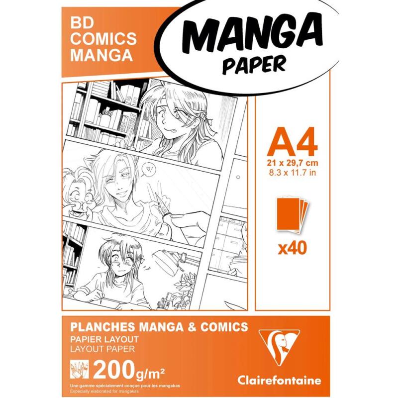 Manga Multi-techniques étui 40F A4 200g