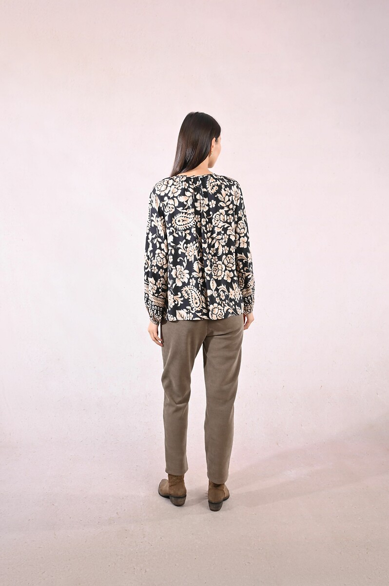 MOLLY BRACKEN<br>Blusa oversized, estampa floral