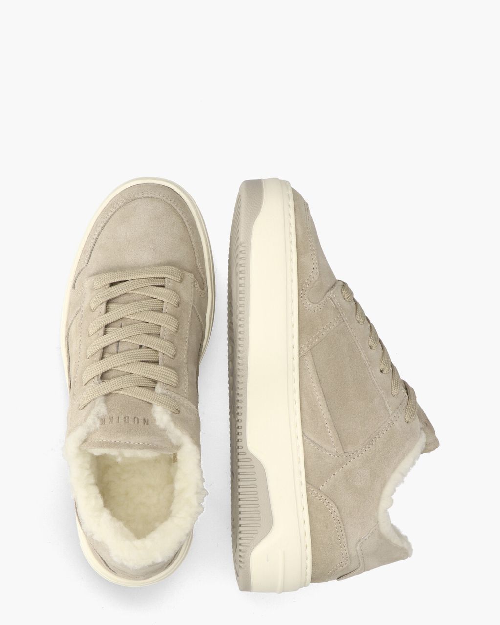 Nubikk Basket Teddy Taupe Damessneakers