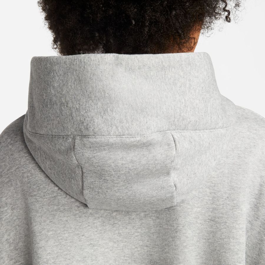 Nike Sweat à Capuche NSW Phoenix Fleece - Gris/Blanc Cassé Femme