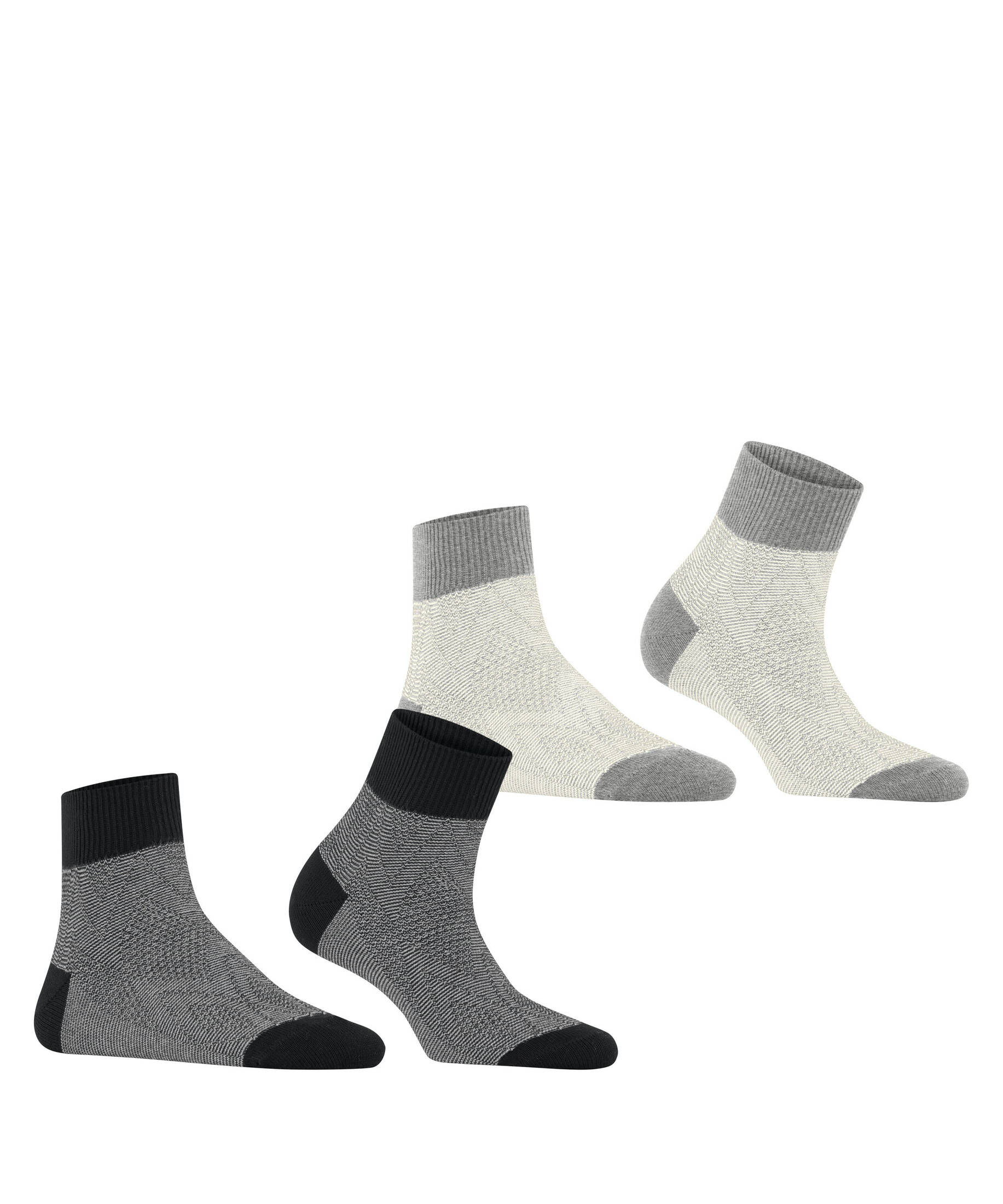 Esprit| Damen Kurzsocken Cable Stitch 2-Pack