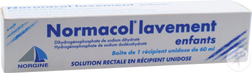 Normacol Lavement Enfants Solution Rectale Récipient Unidose Flacon 60ml