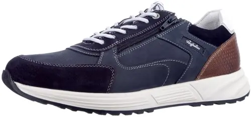 Australian 15.1686.01-SKV Discover  maat 47 veterschoen blauw combi Calandschoen