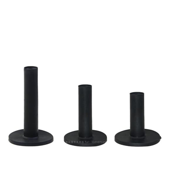 INF Gummi golf-tees for driving range 3 størrelser 58/68/85 mm 3-pak Sort