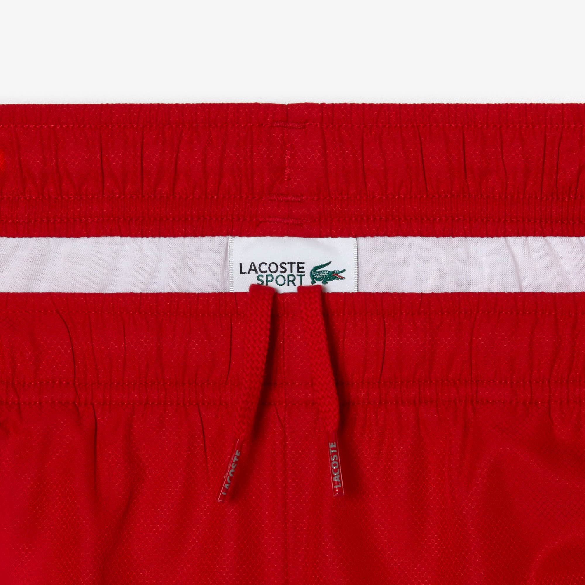 Jungen LACOSTE SPORT Shorts aus Diamant-Taft Hosen - Rot - Lacoste - Jungen