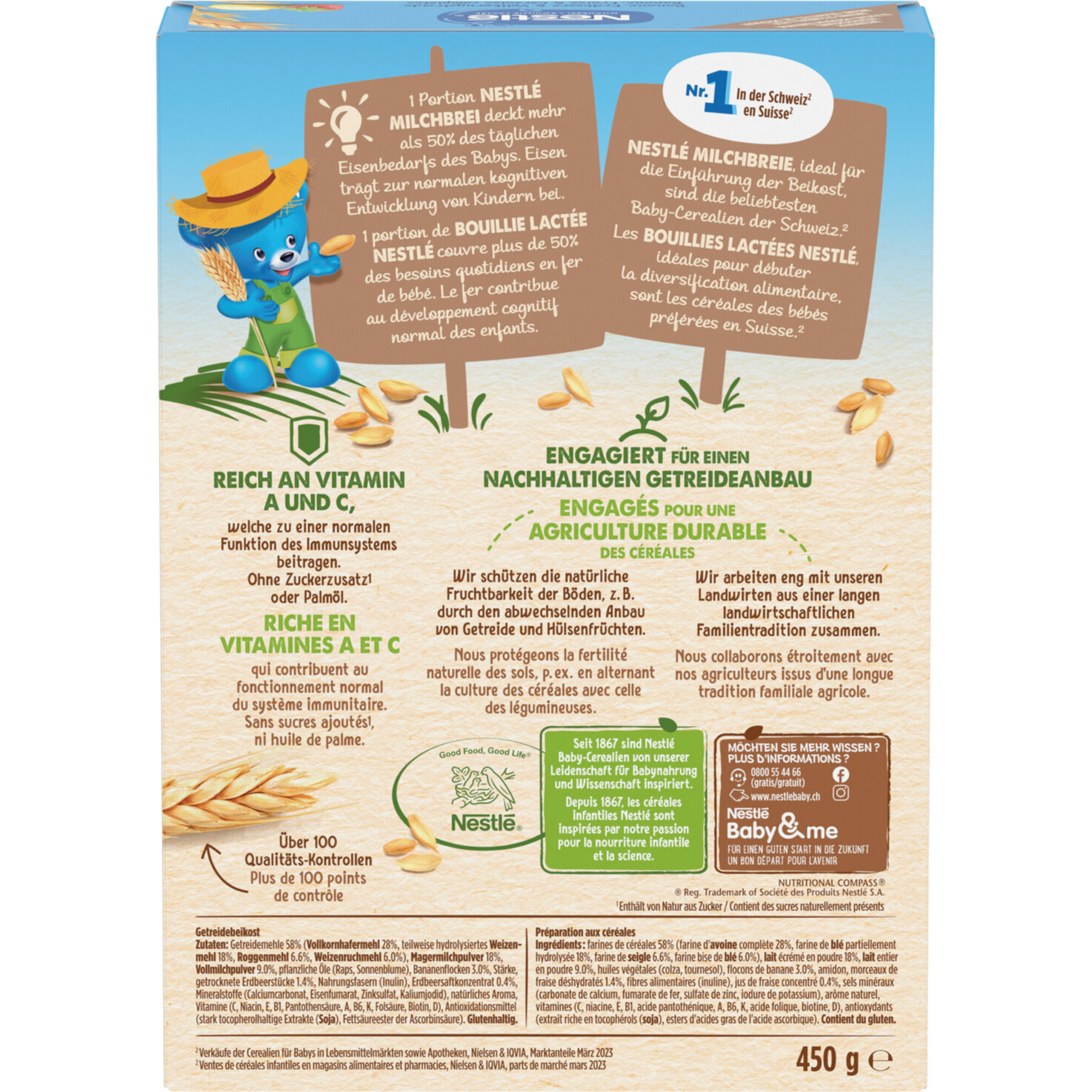 Nestlé Baby Cereals Banane & Erdbeere 8+ Monate