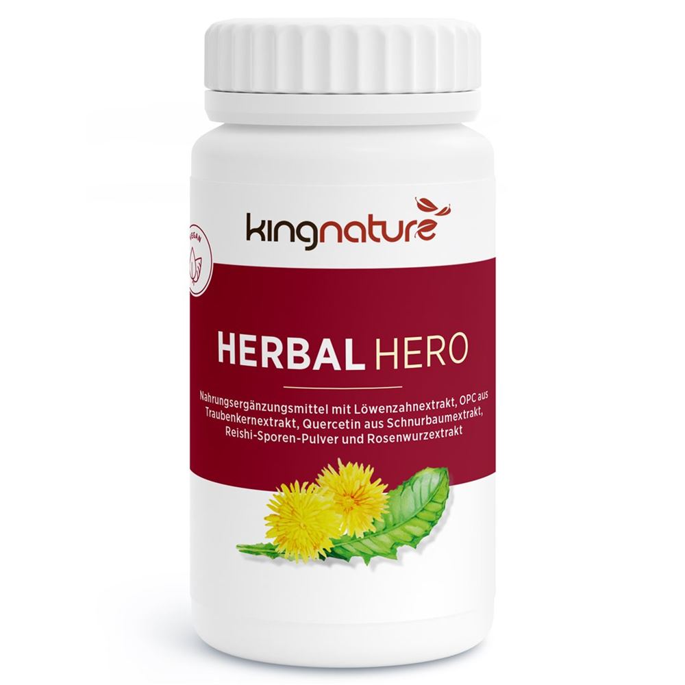 KINGNATURE Herbal Hero<br>60 Stück, Dose, Kapsel