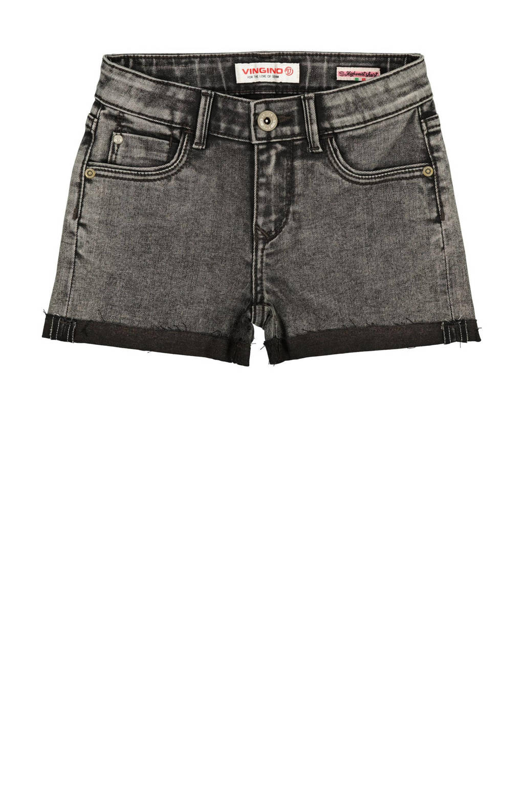 Vingino high waist regular fit short DIONA dark grey vintage