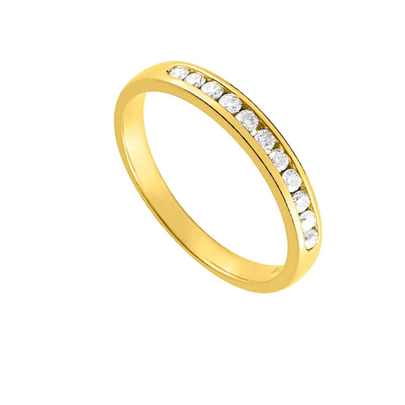 Bague Femme - Or 18 Carats - Diamant