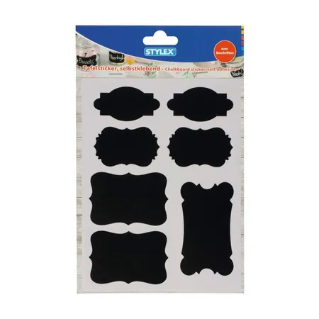 Stylex Kreidesticker in verschiedenen Größen und Formen, selbstklebend, 7 Stück