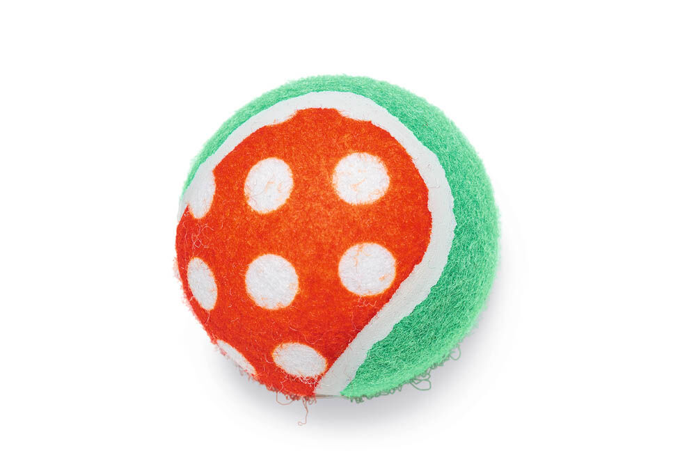 Beeztees Tennisballen - Kerst Hondenspeelgoed - Rood - 6.5 cm
