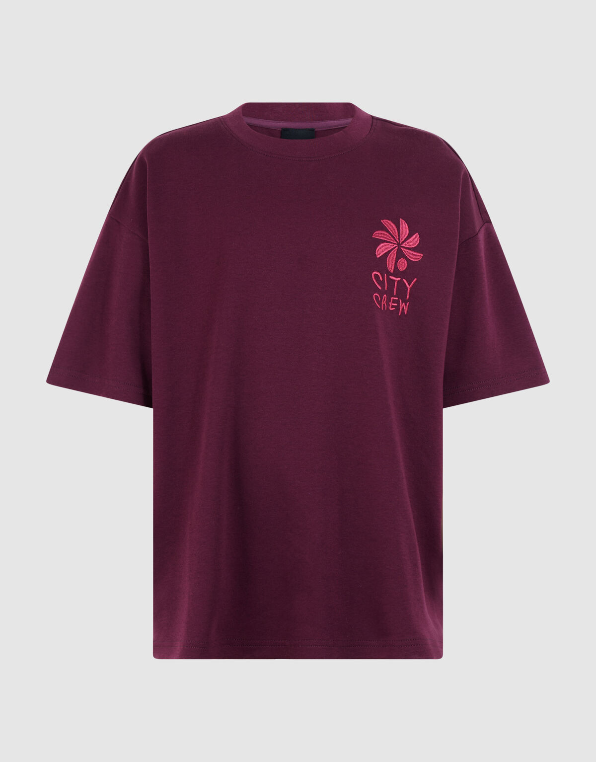 Stay Bold Artwork T-shirt Donkerrood