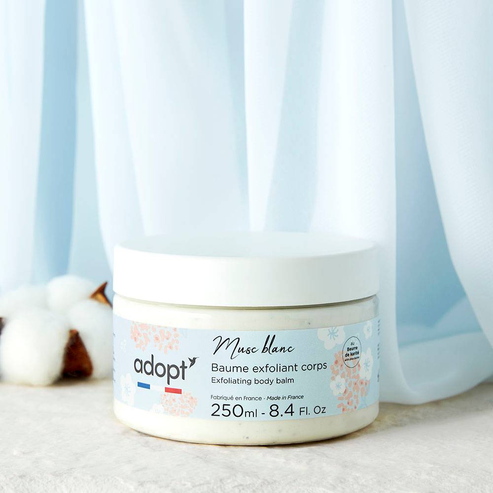 Musc blanc Baume exfoliant corps 250ml