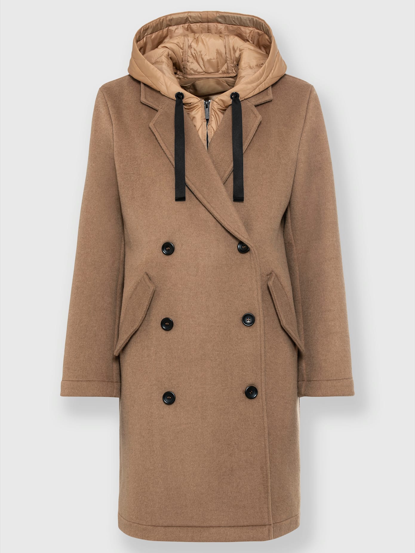 Manteau aspect 2 en 1 avec empiècement gilet
