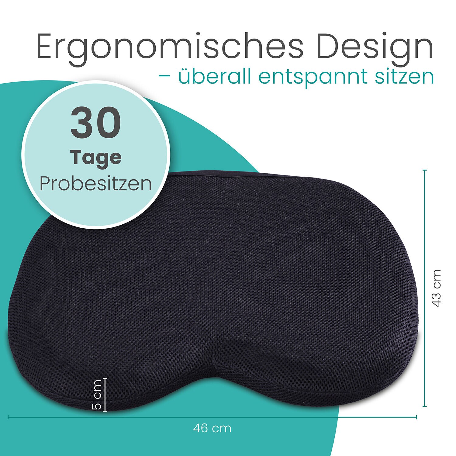 aktivshop Steißbein-Druckentlastungs-Sitzkissen aktiv mit Gel