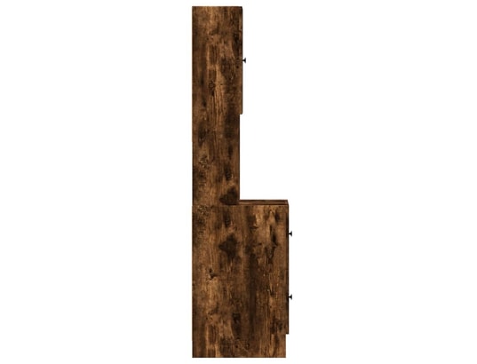 VIDAXL - Meuble pour électroménager Armoire de cuisine chêne fumé 35x50x180 cm bois d'ingénierie