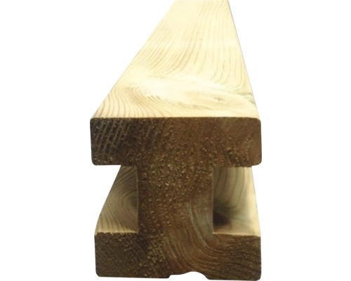 H-post ReduSound voor geluidsisolerende wand 240 x 9 x 9 cm drukgeïmpregneerd
