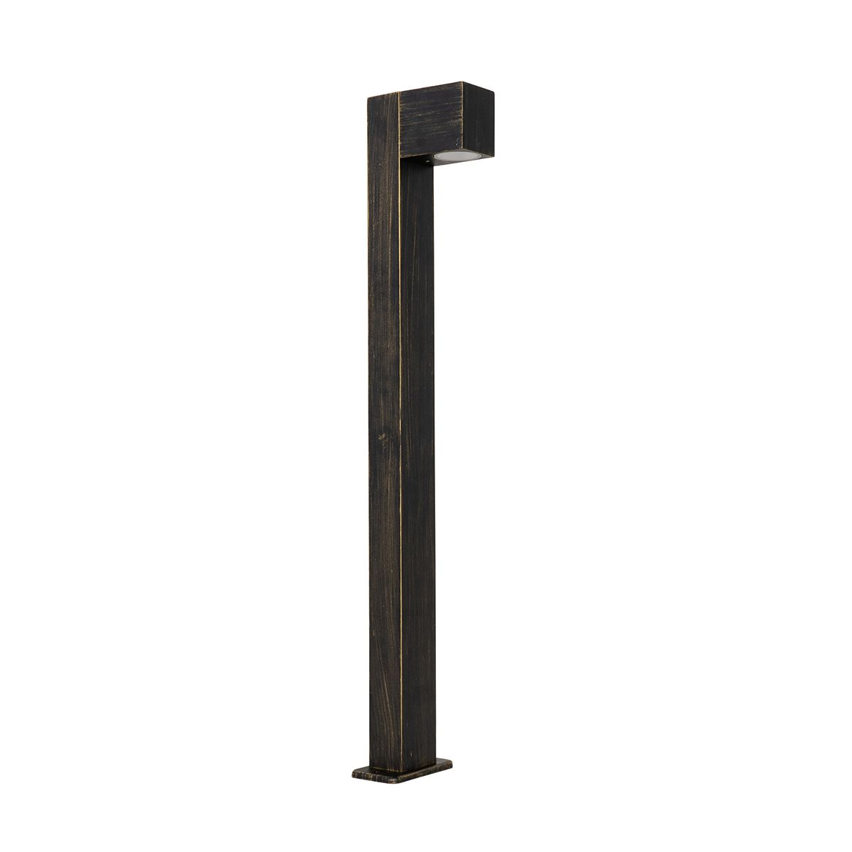 Industriële staande buitenlamp antiek goud 80 cm IP44 - Baleno